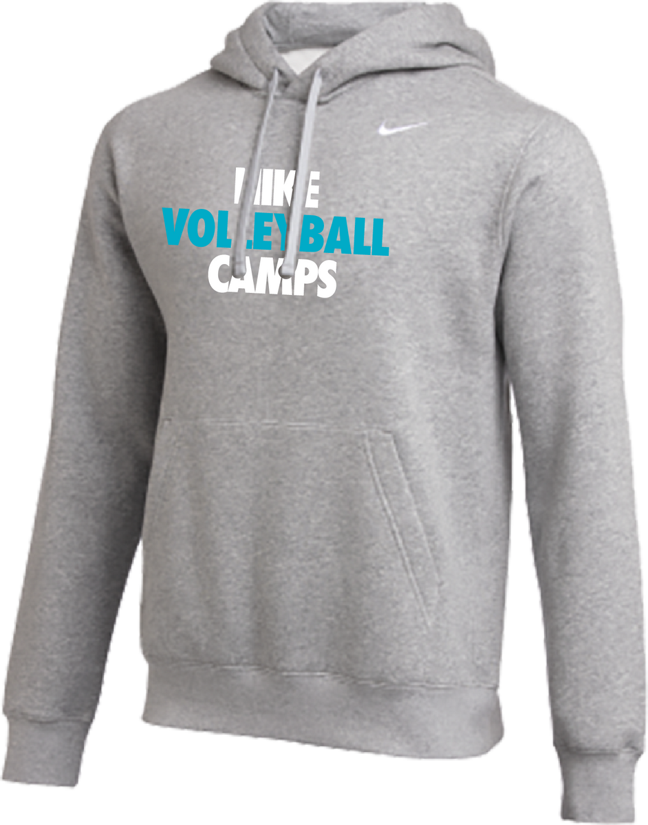 Nike Volleyball Camps Club Fleece Pullover Hoodie Heather Grey