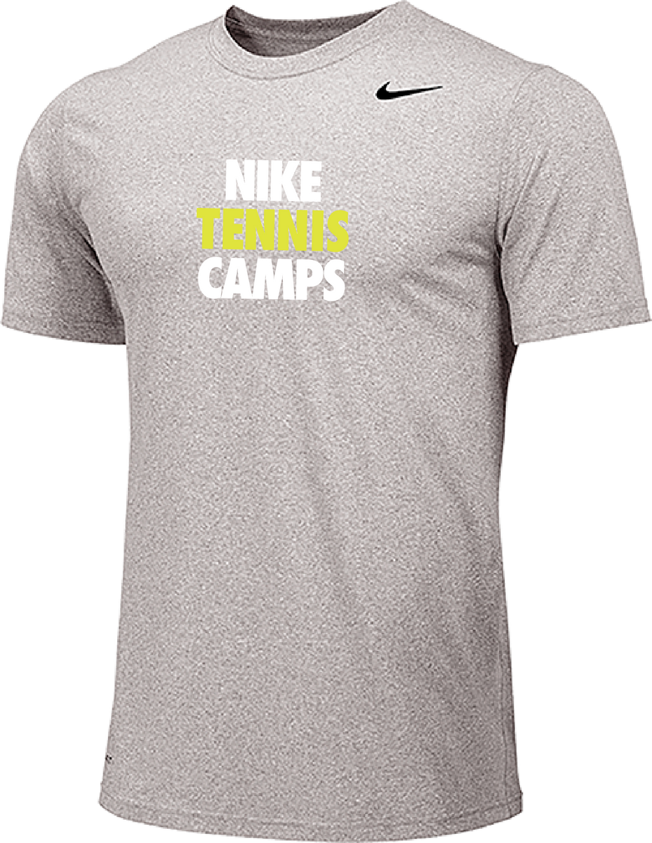 Nike Tennis Camps Short Sleeve Dri Fit Tee Carbon Heather US Sports Camps