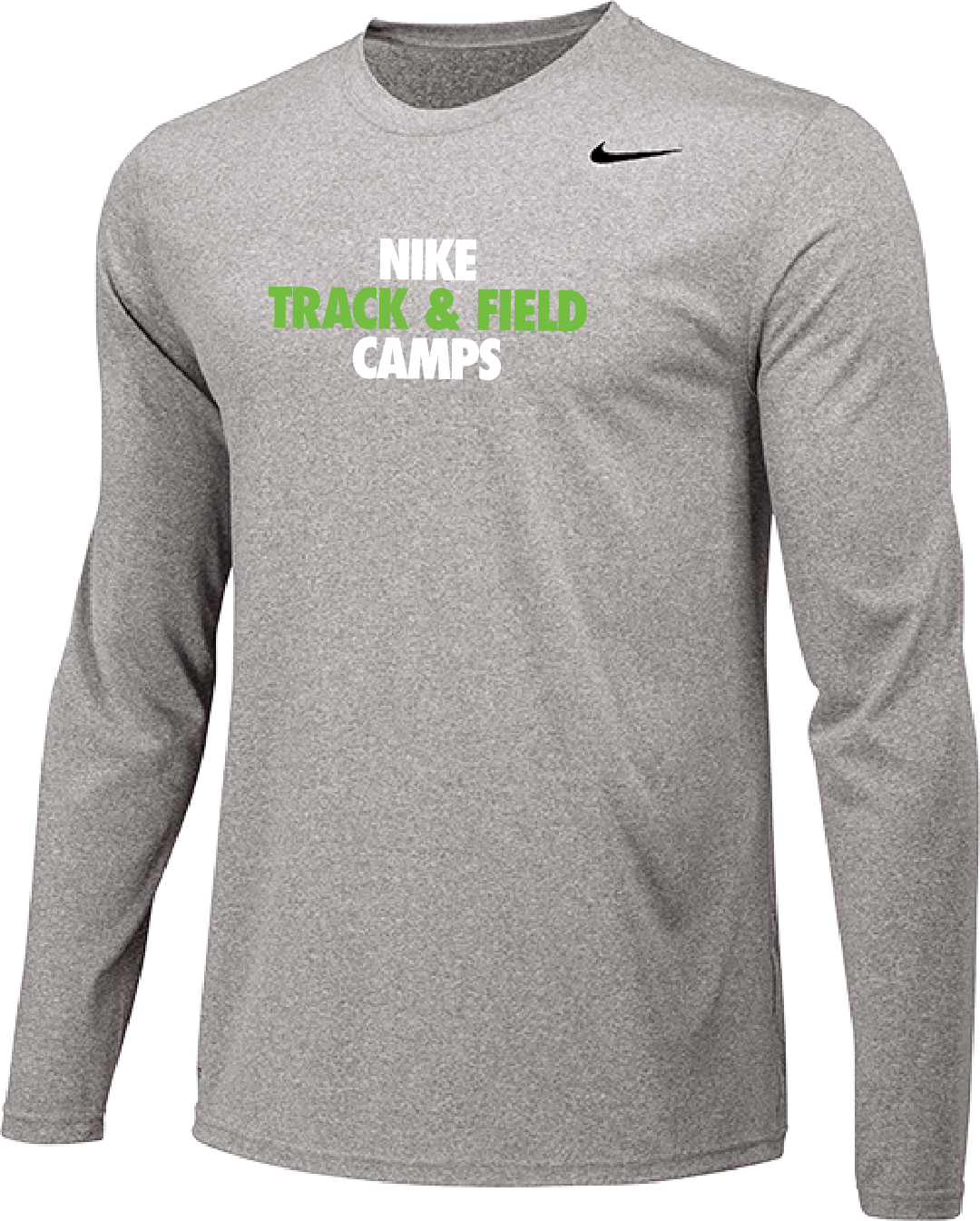 Nike Track & Field Camps Long Sleeve Dri-Fit Tee - Carbon Nike Track & Field Camps Long Sleeve Dri-Fit Tee - Carbon