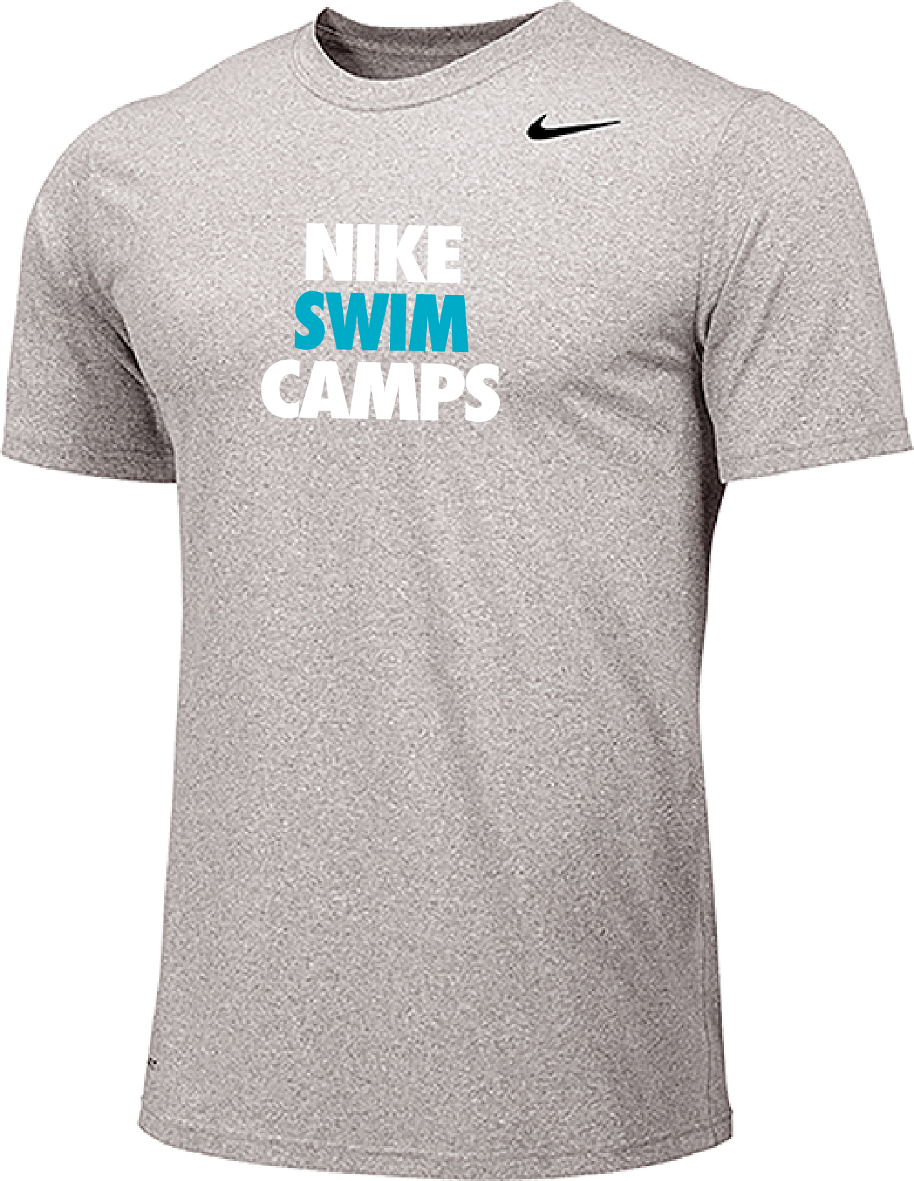 Nike Swim Camps Short Sleeve Dri Fit Tee Carbon Heather US