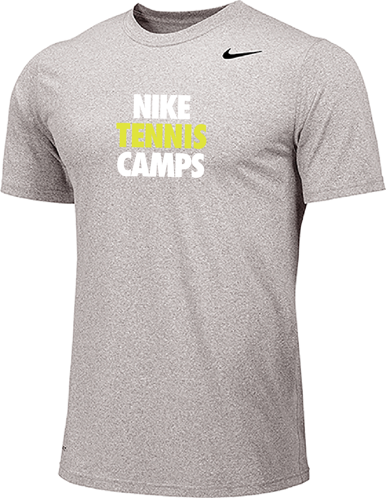 Nike Tennis Camps Short Sleeve Dri Fit Tee Carbon Heather US Sports Camps