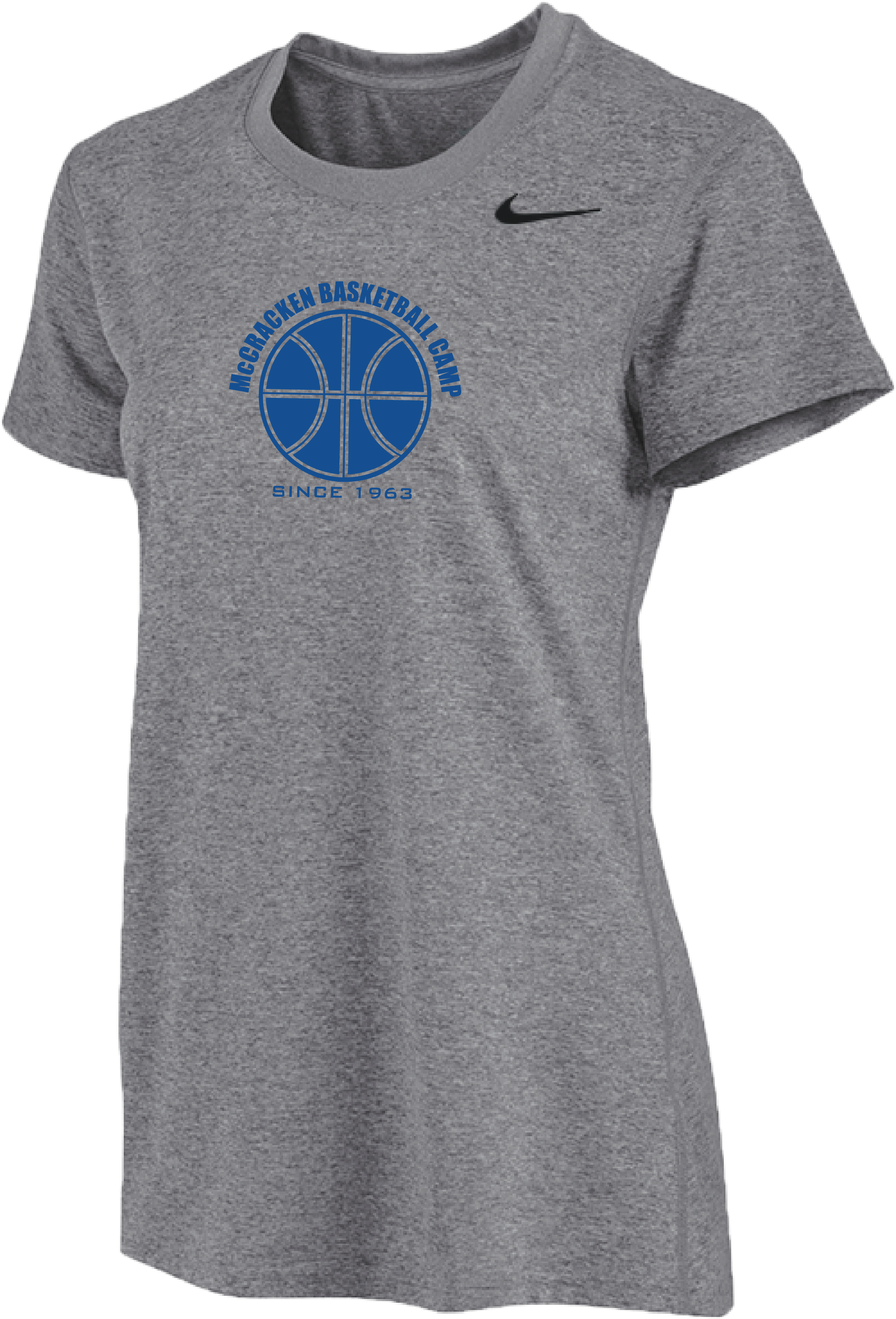 Womens McCracken Basketball Camp Short Sleeve Dri-Fit Tee - Carbon Hea ...