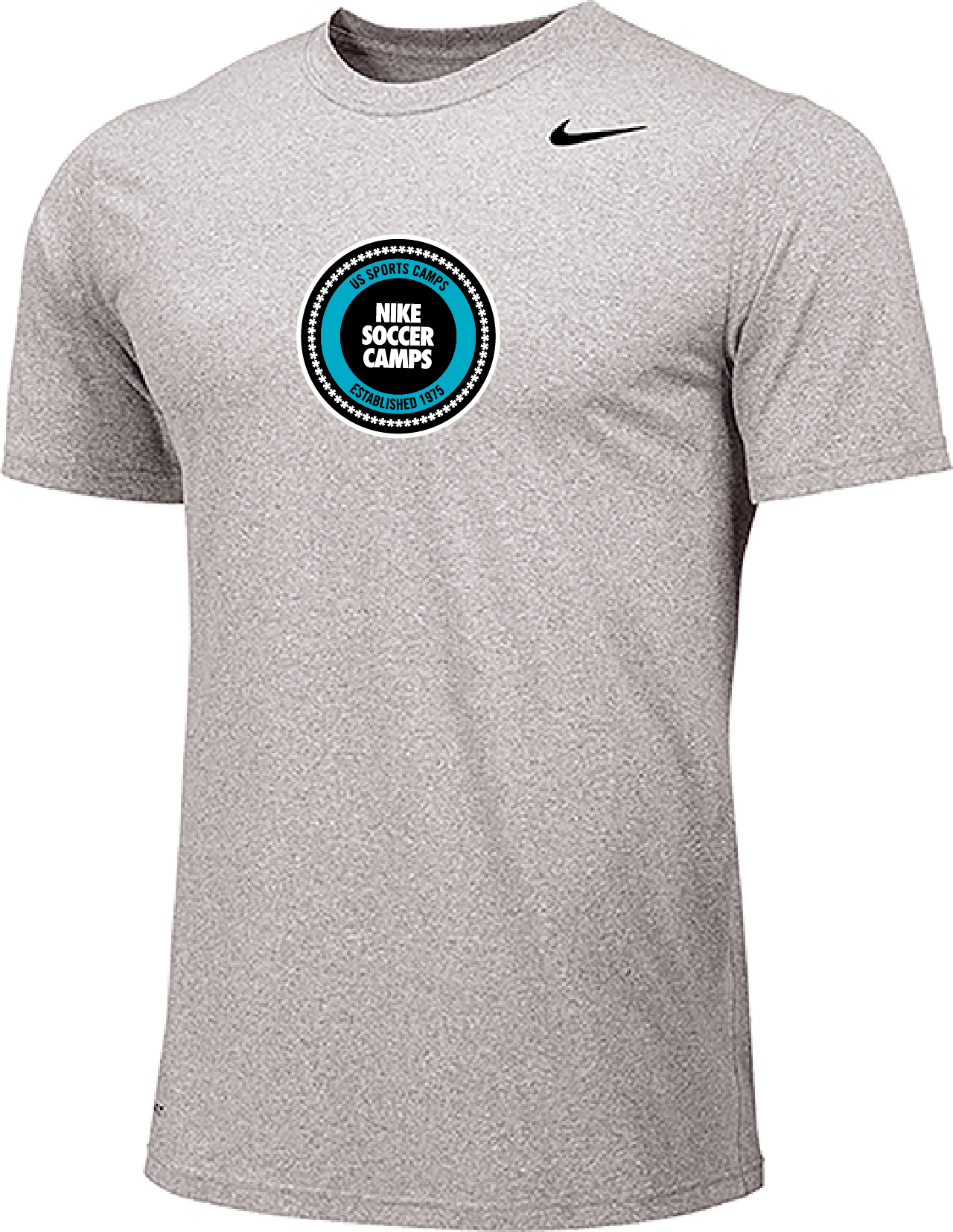 Nike Soccer Crest Short Sleeve Dri Fit Tee Carbon Heather US